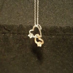 Necklace with diamond accents